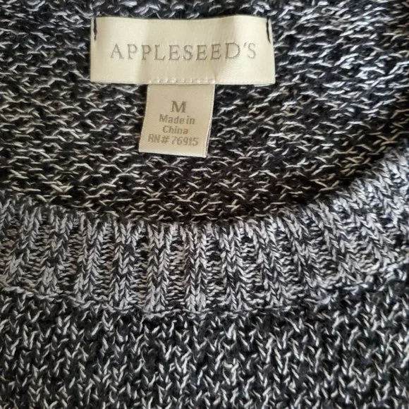 APPLESEED'S MARLED CREWNECK SWEATER-EUC - Picture 5 of 6